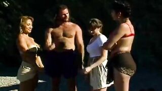 An Asian girl is getting fucked on the tennis court
