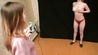 Games that two Russian lesbian babies like to play with each other
