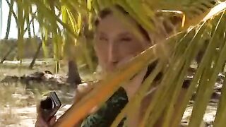 The couple has a lot of fun on the beach and indulges in passionate sex