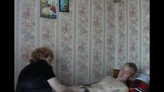 The hidden camera caught an intimate moment between a mother and her son