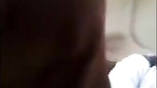 A handsome guy masturbates his dick while the pretty babe is looking