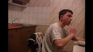 Raped mom in the kitchen, even hotter than usual