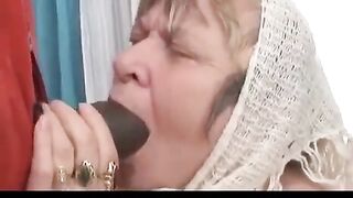 The old Negro with a big dick is fucking his grandmother