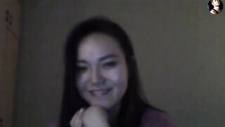 A Kazakh girl gets fucked during a Skype call