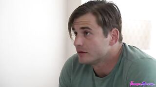 A sexy girl is punished by her playful young man