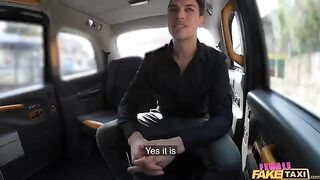 A girl is a taxi driver in an alternate universe. She has sex with her passenger