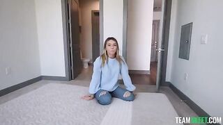 The pretty blonde is too hungry for cock, enter her deeper!