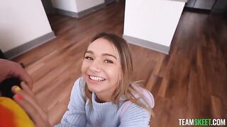 The pretty blonde is too hungry for cock, enter her deeper!