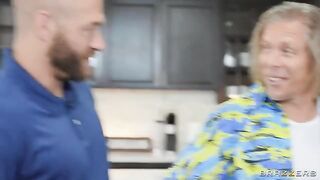 I, too, finish from male attention! A threesome with two guys
