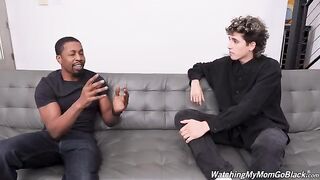 My mom gets black cock in her pussy while I watch