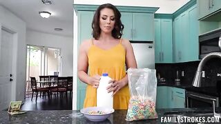 A hot girl is left alone at home and gets a little crazy