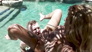 A relative almost drowned in the pool and had to engage in some intimate acts