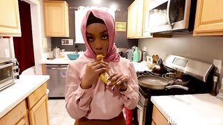 A black man fucked silly American, showcasing intense POV action