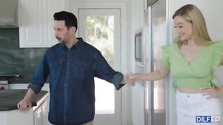 Dad fulfills the fantasies of a sorority slut in this steamy scene
