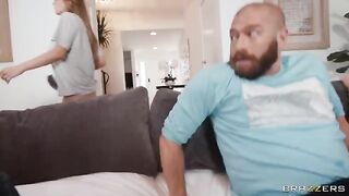 My girlfriend is horny and fucks with a guy secretly