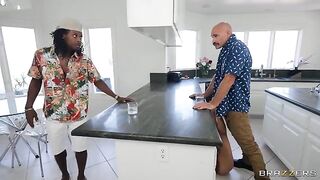 A hot blondie has sex with my brother, and she's got nice feet