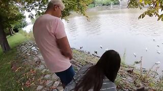 Feeding duck, having sex with a cute girl Serina Gomez – Part 1