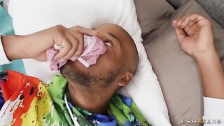 My brother's nerdy GF has anal sex for the first time with my help