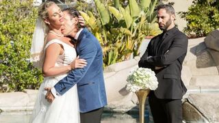 BrideZZilla: A Fuckfest At The Wedding part 3. A bride in stockings gets fucked hard