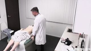 The doctor checked the boy’s temperature and helped him cool down