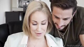 Girl is overworked and she needs to have sex in the office