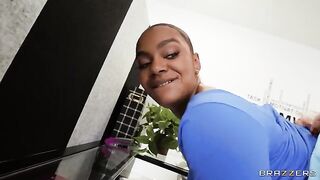 A girl is fucking around at work and gets caught in the act