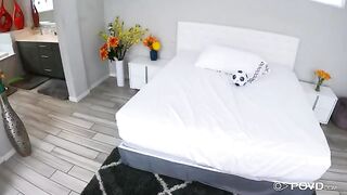 The coach himself fucked the girl with his cock full of cum