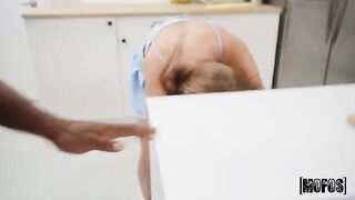 A girl makes a cock-pleasing treat for her boyfriend in this hot interracial video