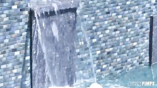 A girl is having fun with the pool boy in a steamy encounter