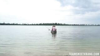 A couple has sex right in the nature, from the first view