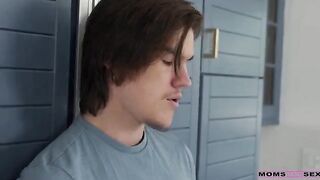 A stepson was left alone with his mother and he fucked her