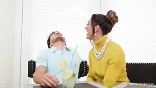A classy lady from the suburbs gets her nimphomaniac needs for cock satisfied