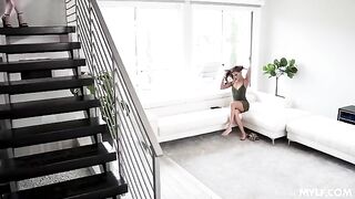 Your stepmom thinks you like her, so she is making a bold move