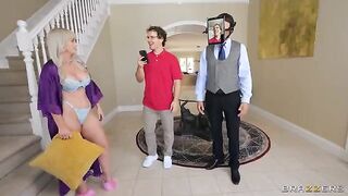 A man watches as his wife fucks a stranger in a hotel room