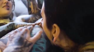Girl fucked in her ass by a lesbian with a strapon