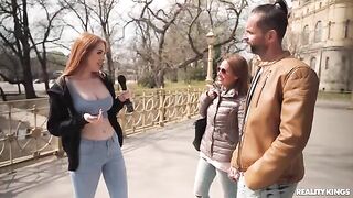 Redheads have sex between their boobs to keep them juicy