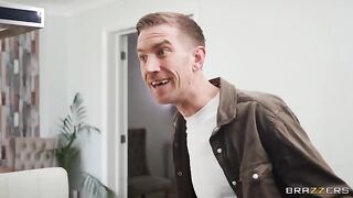 The girl seems to be impressed with the size of my cock