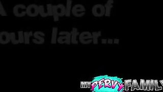 Stepsister consoles her bro by letting him jerk off her amazing body