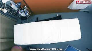 A masseur gets horny and fucks his 19-year-old client in oil