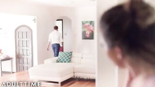 A wife catches her husband masturbating with a stranger in a steamy scene