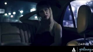 Vintage star Cherie DeVille caught in a passionate car moment