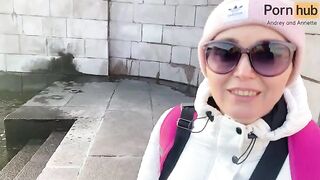 I went for a walk instead of jogging and he lured me to fuck in the hotel - POV