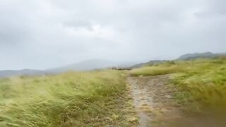 Pinay girl tried risky sex on the mountain top