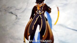 Cosplay slut Xiao gets caught masturbating by Zhongli’s keen sense