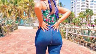 A beautiful Colombian woman with a thick Latin ass gets fucked hard