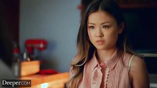 Asian hottie Lulu Chu and Gianna Dior share a big dick