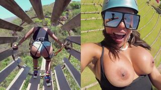 An adventuresome Latina, Luna Star, explores new experiences with intense passion