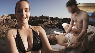 A beautiful German girl is begging for sex during our vlog