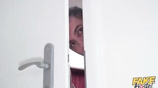 A girl is fucked by two guys in a steamy threesome scene