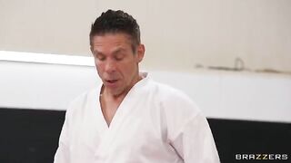 An unpleasant pose brought me pleasure, a man groans and moans while fucking